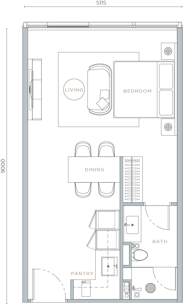 Type A1 house floor plan